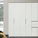 1028 6 Door Wardrobe with External Drawers