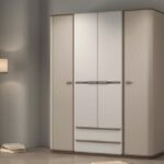 6062 4 Door Wardrobe with External Drawers
