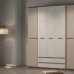 6063 5 Door Wardrobe with External Drawers