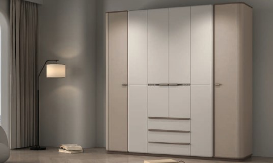 6069 6-Door Wardrobe with External Drawers 6069 6 Door Wardrobe with External Drawers - Image 1