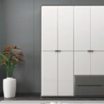 9312 4 Door Wardrobe with External Drawers
