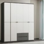 9313 5 Door Wardrobe with External Drawers