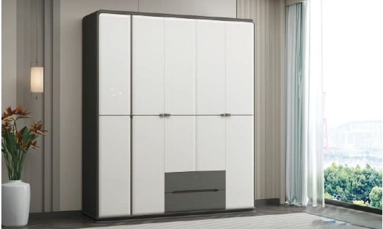 9313 5-Door Wardrobe with External Drawers 9313 5 Door Wardrobe with External Drawers - Image 1