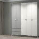 9513 4 Door Wardrobe with External Drawers
